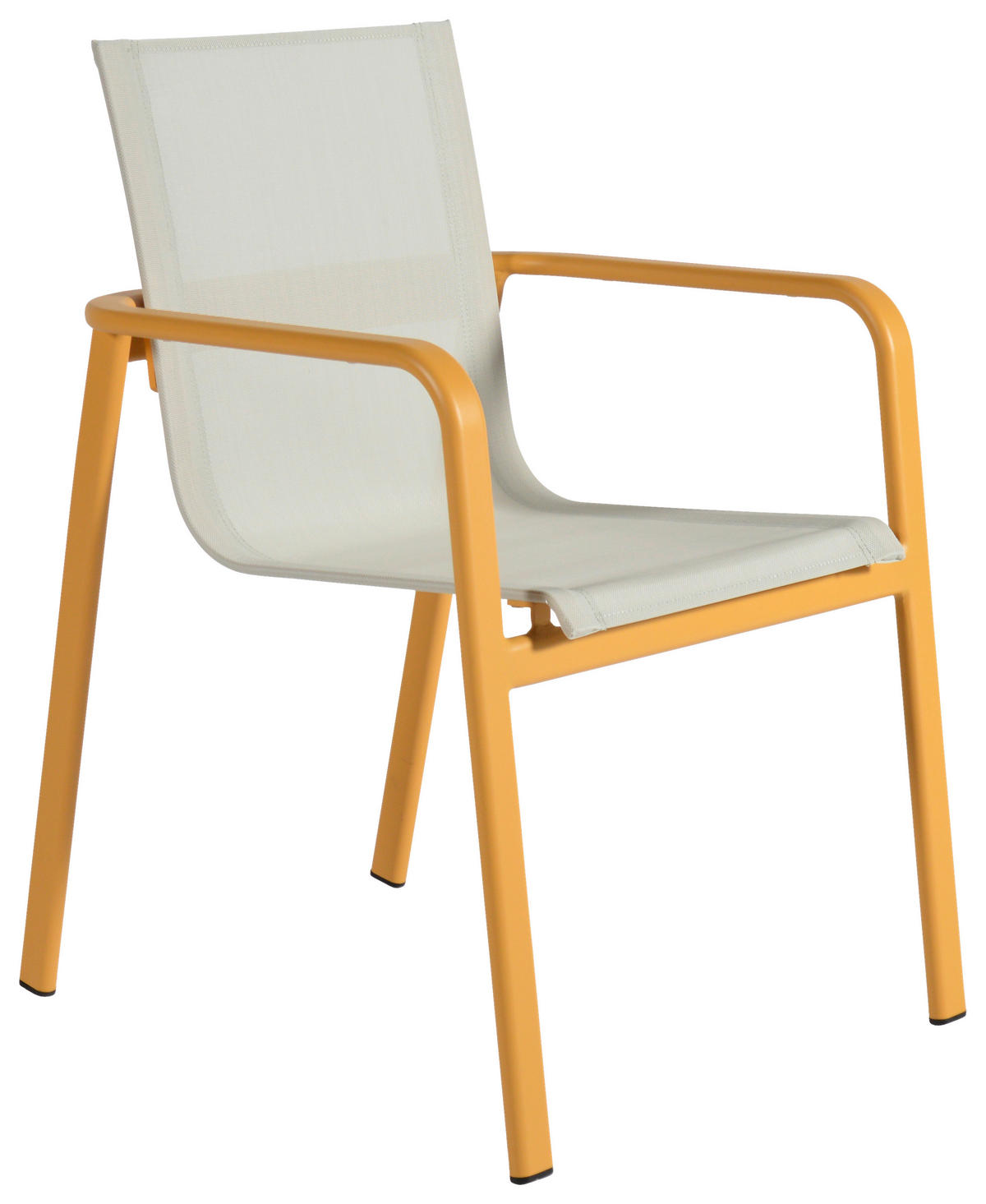 STAPELSESSEL Aluminium Gelb, Beige  - Gelb/Beige, Design, Textil/Metall (57/84/68cm) - Ambia Garden