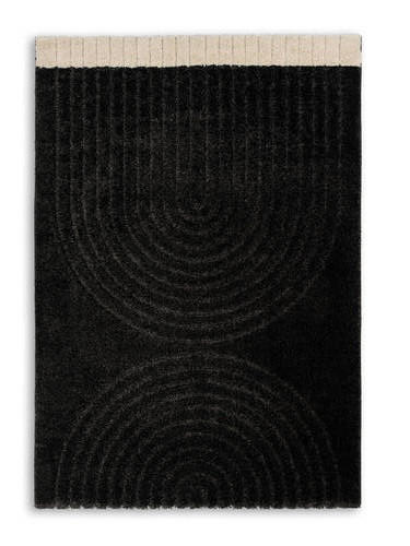 WEBTEPPICH 80/150 cm Schwarz  - Schwarz, Design, Textil (80/150cm) - Schöner Wohnen