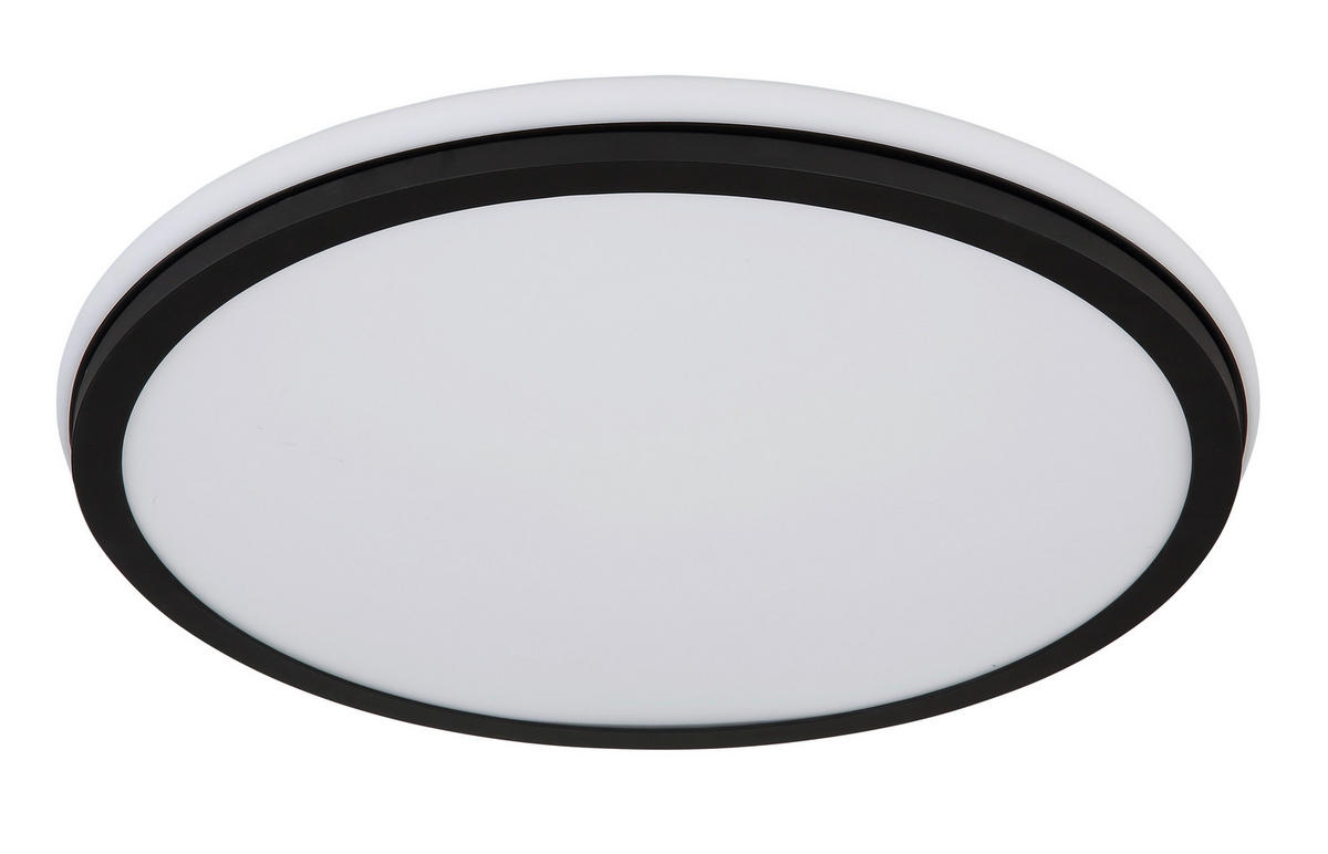 PLAFONIERĂ CU LED - opal/negru, Design, plastic/metal (45/7cm) - Globo