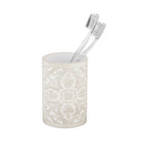 ZAHNPUTZBECHER Kunststoff  - Grau, Basics, Kunststoff (7,5/11/7,5cm) - Wenko