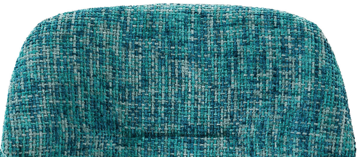 ARMLEHNSTUHL  in Eisen Chenille  - Blau/Schwarz, Design, Textil/Metall (62/82,5/66cm) - Stylife