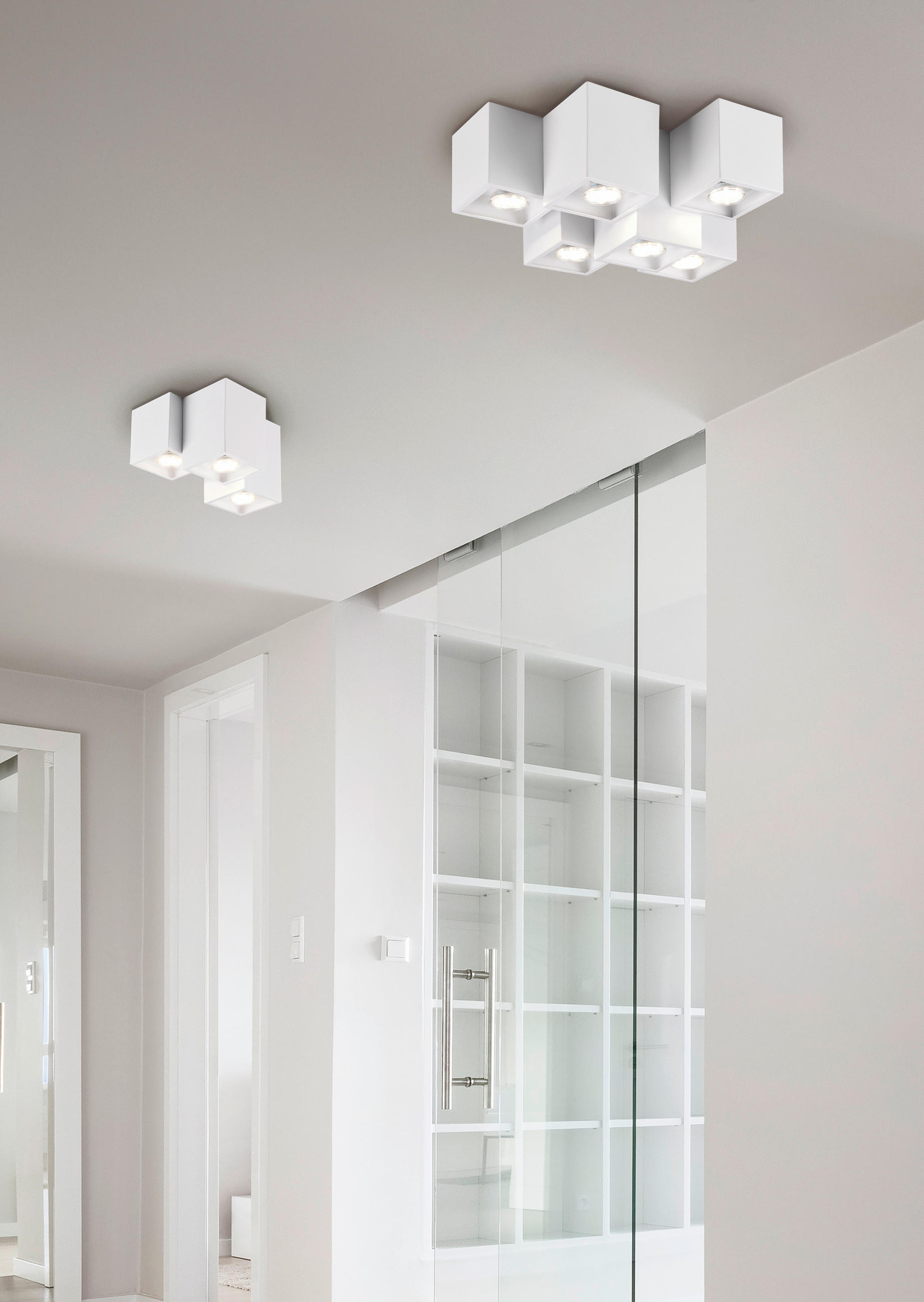 DECKENLEUCHTE     - Weiss, Design, Metall (23/15/20cm) - Trio Leuchten
