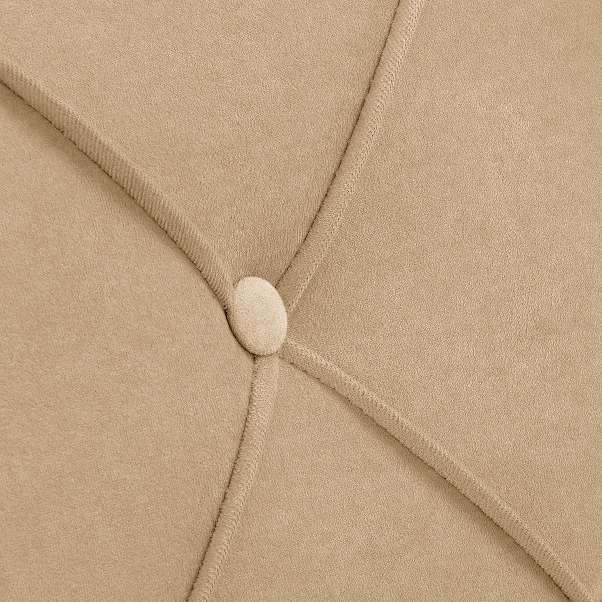 OHRENSESSEL in Samt Beige  - Beige, Design, Holz/Textil (84/105/90cm) - P & B