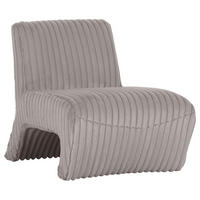 SESSEL in Cord Grau  - Schwarz/Grau, Konventionell, Kunststoff/Textil (68/72/89cm) - MID.YOU