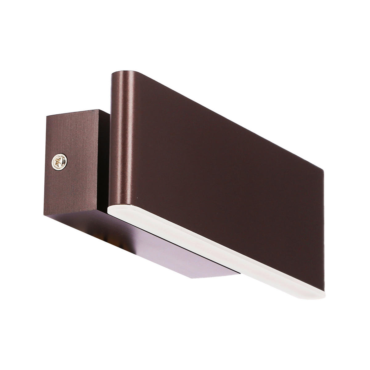 WANDLEUCHTE 21/7/6 cm   - Braun, Design, Kunststoff/Metall (21/7/6cm)