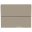 SCHUHKIPPER - Taupe, Design, Glas/Holzwerkstoff (110/82/22cm) - Moderano