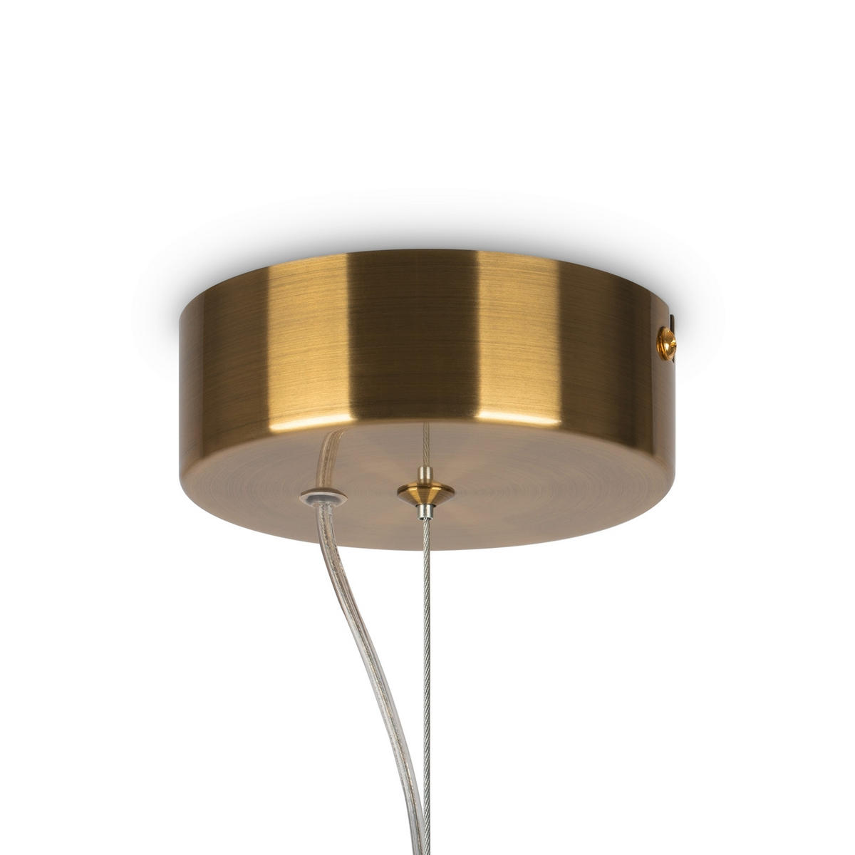 PENDELLEUCHTE 14.7/37.4 cm    - Transparent/Goldfarben, Trend, Glas/Kunststoff (14.7/37.4cm) - MAYTONI