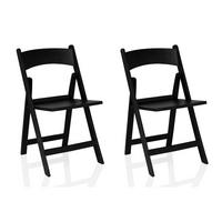 GARTENKLAPPSTUHL-SET in Kunststoff Schwarz  - Schwarz, MODERN, Kunststoff (44/80/47cm) - MID.YOU