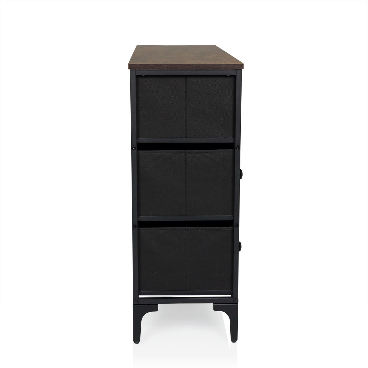 KOMMODE  in  - Multicolor/Schwarz, MODERN, Holzwerkstoff/Textil (102,5/77,5/30cm) - MID.YOU