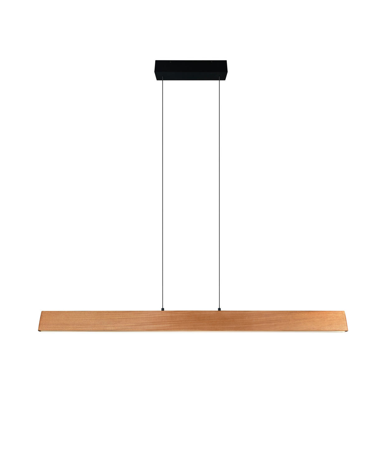 LED-HÄNGELEUCHTE EDGEWOOD 150,00/60-150/9 cm   - Schwarz/Naturfarben, Natur, Holz/Metall (150,00/60-150/9cm) - Trio Leuchten