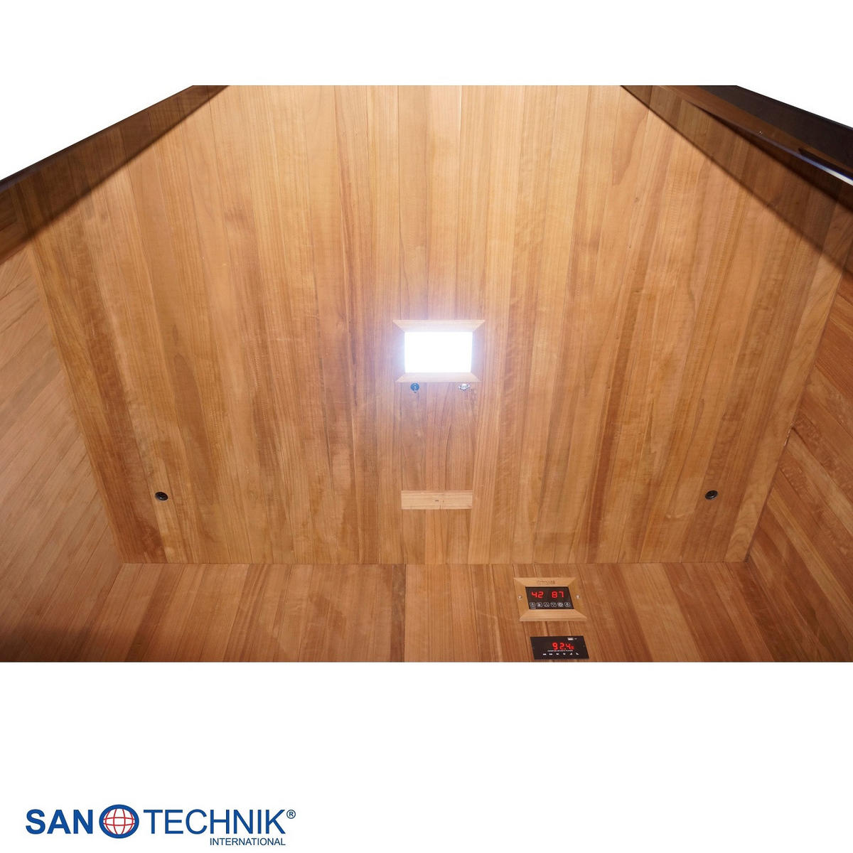 SAUNA für 4-5 Personen Kotka  - Naturfarben, KONVENTIONELL, Holz (200/150/190cm) - Sanotechnik