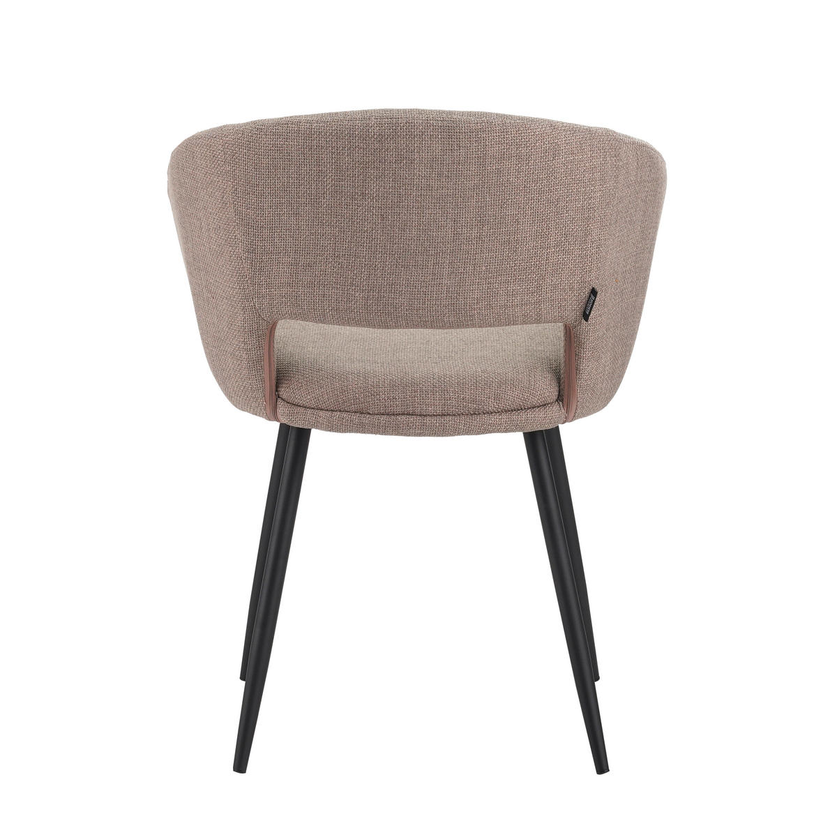 ARMLEHNSTUHL Webstoff Taupe  - Taupe/Schwarz, MODERN, Textil/Metall (59/78/55cm) - MID.YOU