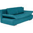 SOFA Blau - Blau/Chromfarben, Design, Textil/Metall (210/84/90cm) - NOVEL