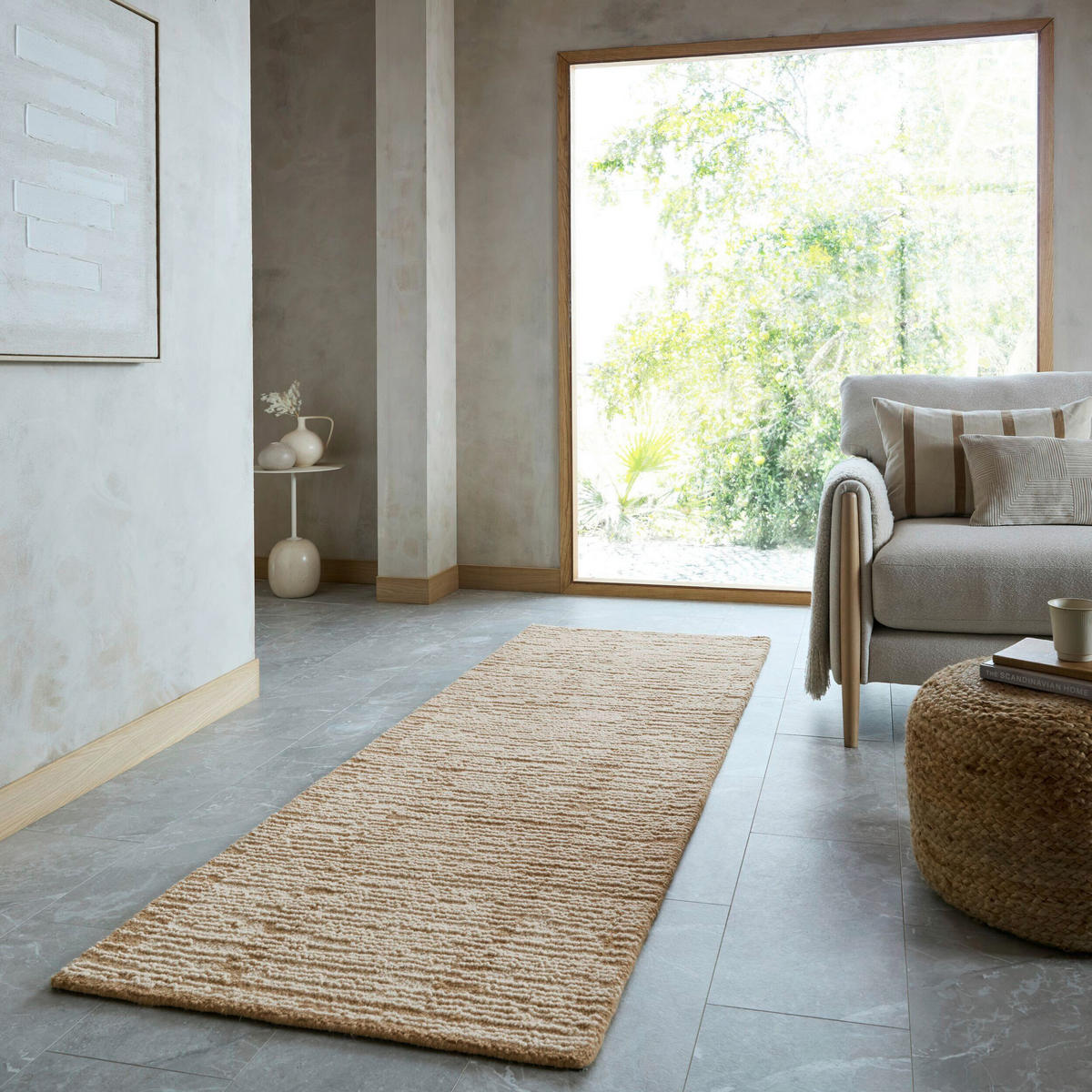 LÄUFER 80/230 cm Harris  - Beige, Basics, Textil (80/230cm) - Flair Rugs