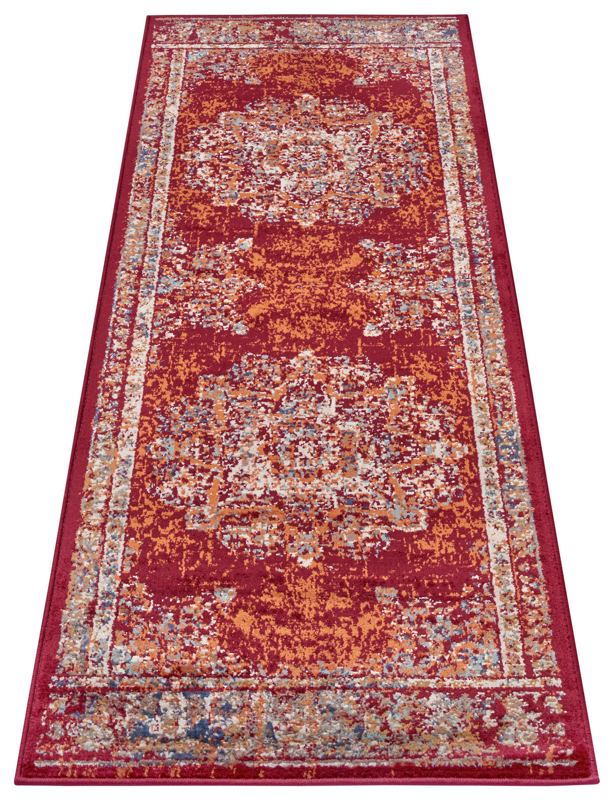 LÄUFER 80/240 cm Luxor  - Rot/Multicolor, Design, Kunststoff/Textil (80/240cm)