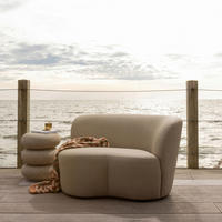 LOUNGESOFA  - Sandfarben, MODERN, Textil (112/80cm) - Livetastic