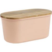 BROTBOX 37/21,5/17,20 cm  - Koralle/Akaziefarben, Basics, Holz/Kunststoff (37/21,5/17,20cm) - Echtwerk