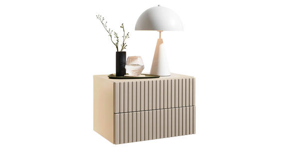 NACHTKÄSTCHEN 42/28/30 cm  in Kaschmir  - Kaschmir, MODERN, Holzwerkstoff (42/28/30cm) - Carryhome