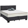 BOXSPRINGBETT 160/200 cm  in Anthrazit  - Anthrazit/Schwarz, Design, Kunststoff/Textil (160/200cm) - Hom`in