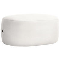 HOCKER in Textil Creme  - Creme/Schwarz, MODERN, Kunststoff/Textil (88/43/66cm) - Hom`in