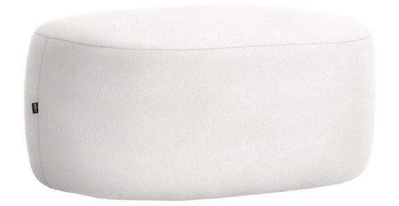 HOCKER in Textil Creme  - Creme/Schwarz, MODERN, Kunststoff/Textil (88/43/66cm) - Hom`in