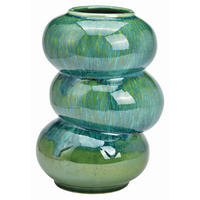 VASE  - Grün, Basics, Keramik (16/25/16cm)
