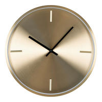 WANDUHR Istanbul Wall Clock Goldfarben 30/30/4 cm  - Goldfarben, Basics, Metall (30/30/4cm)