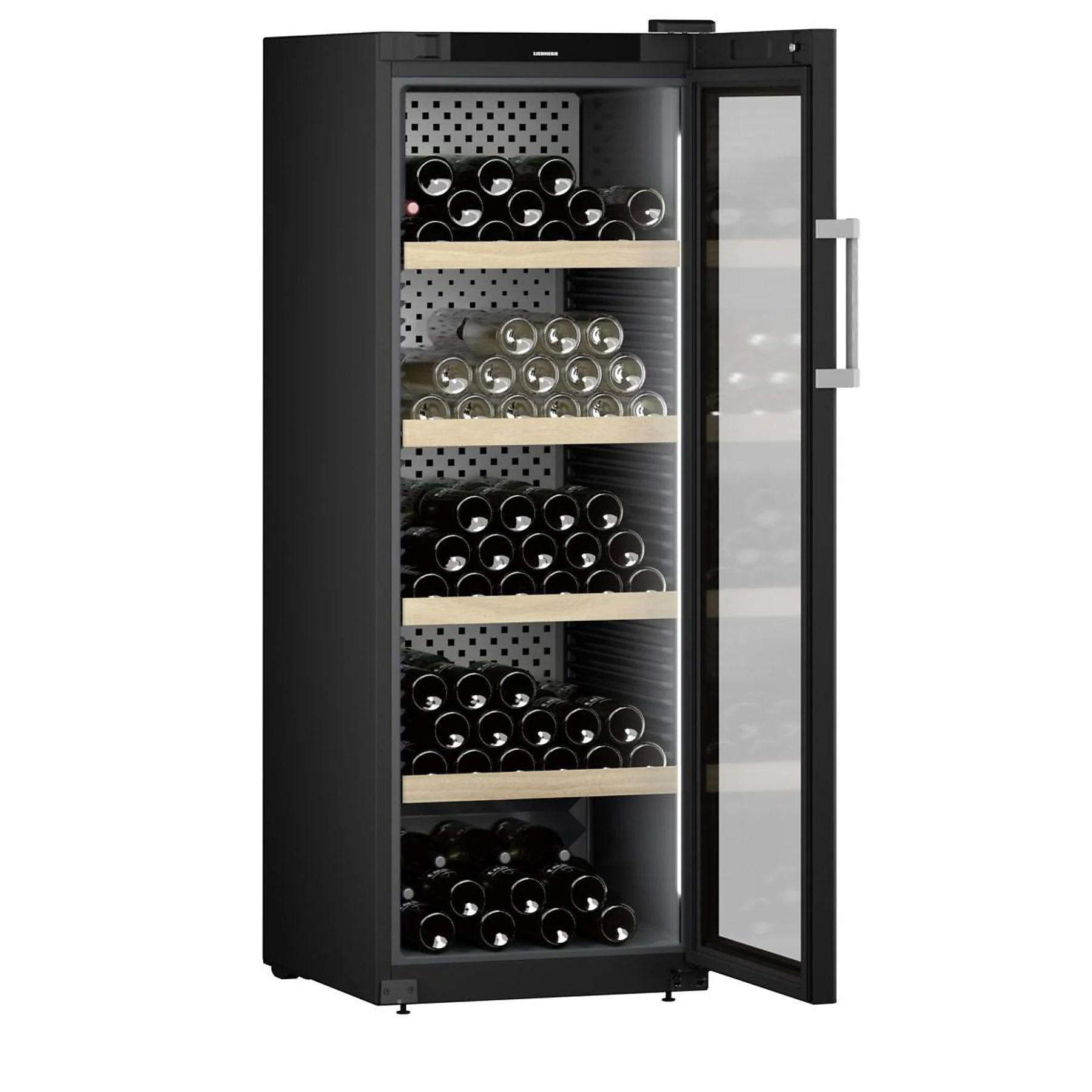 WEINKÜHLSCHRANK WPBLI5031  - Schwarz, Basics, Holz/Metall (59,7/168,4/76,3cm) - Liebherr