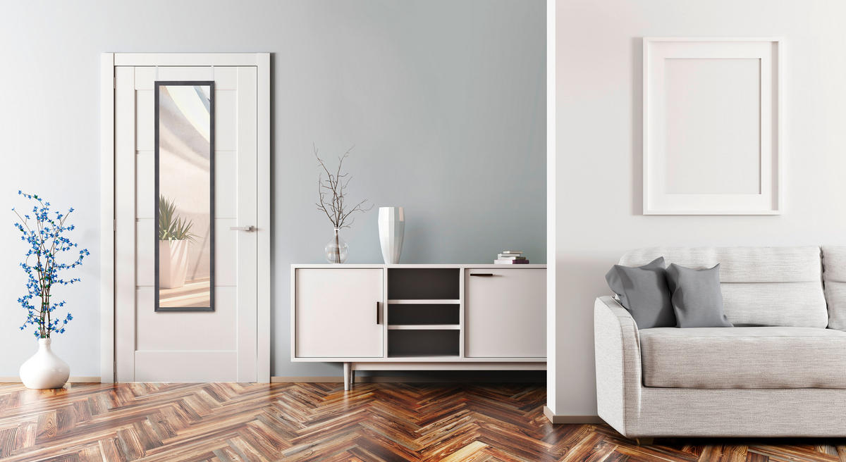 WANDSPIEGEL 30/120/1,5 cm    in rechteckig  - Schwarz, Trend, Glas/Kunststoff (30/120/1,5cm) - Boxxx