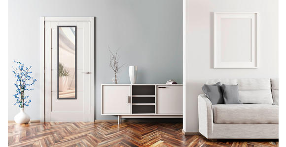 WANDSPIEGEL 30/120/1,5 cm  - Schwarz, Trend, Glas/Kunststoff (30/120/1,5cm) - Boxxx