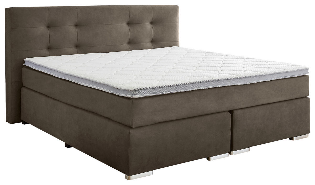 BOXSPRINGBETT 180/200 cm in Grau von CARRYHOME