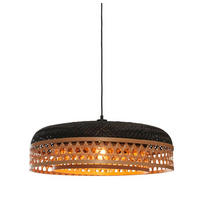 HÄNGLAMPA GOOD&MOJO  60/18 cm  - svart/naturfärgad, Trend, naturmaterial (60/18cm) - Good & Mojo