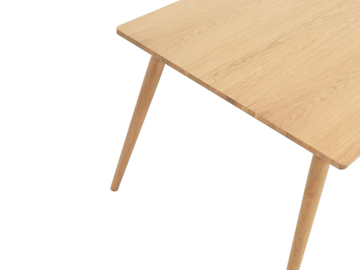 ESSTISCH Eiche furniert, massiv rechteckig Eichefarben  - Eichefarben, Trend, Holz/Holzwerkstoff (190/90/75cm) - Carryhome