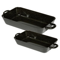 AUFLAUFFORMENSET Metall 2-teilig  - Schwarz, KONVENTIONELL, Metall - Riess