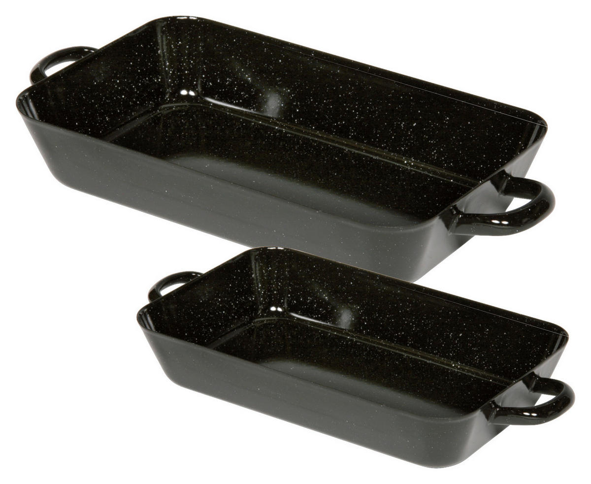 AUFLAUFFORMENSET Metall 2-teilig  - Schwarz, KONVENTIONELL, Metall - Riess