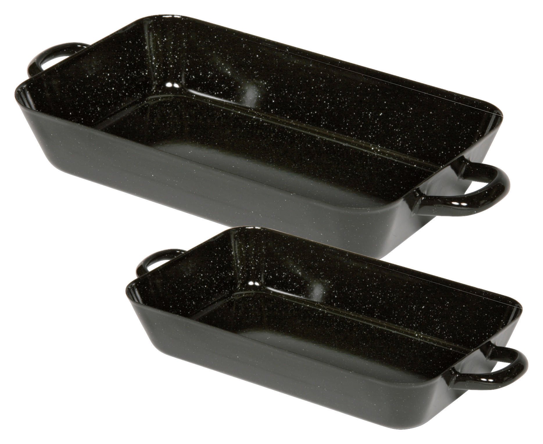 Auflaufform Eisen 2-er Set Profi B/t: 29/18 Cm