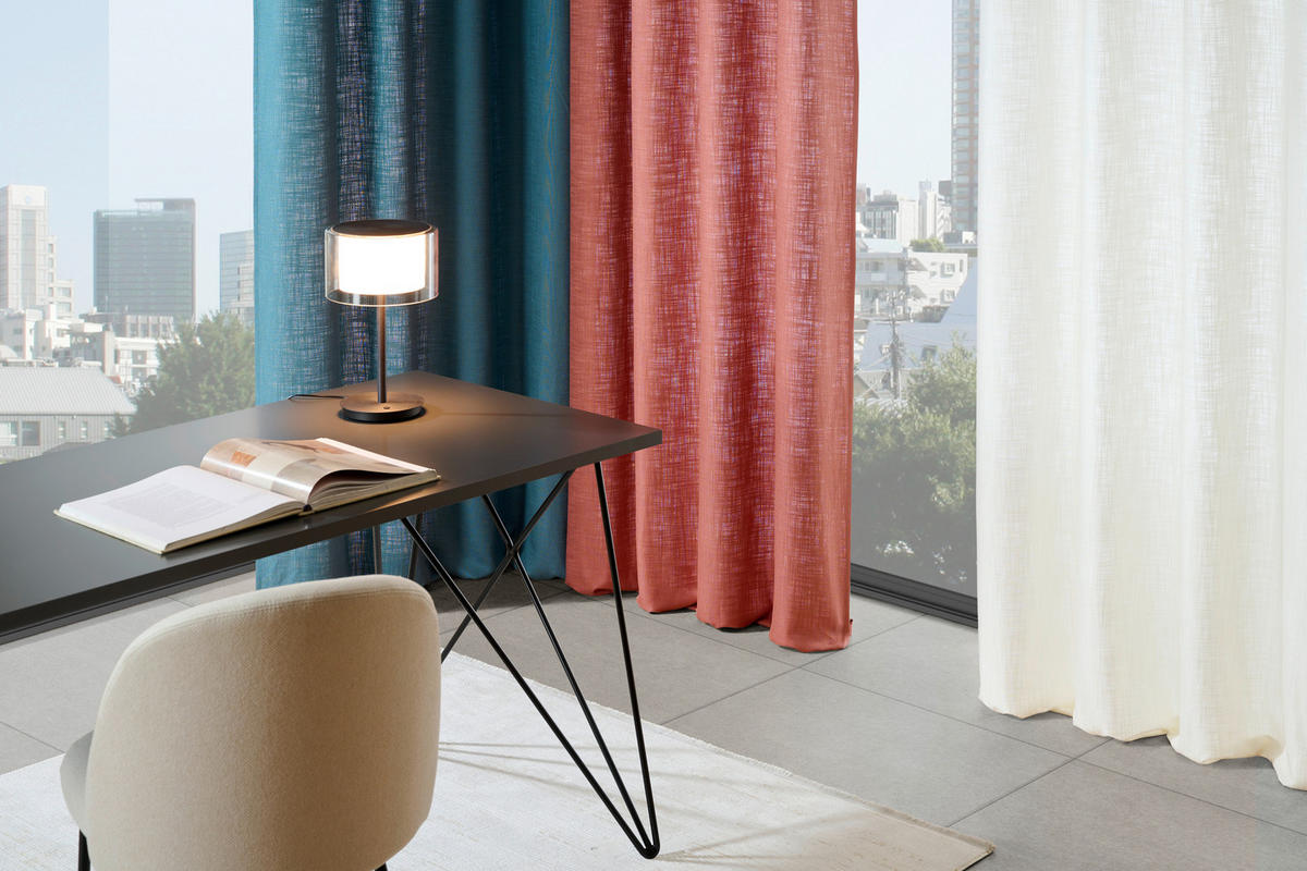 ZÁVĚS S OČKY, neprůsvitné, 135/270 cm - bílá, Basics, textil (135/270cm) - Esposa