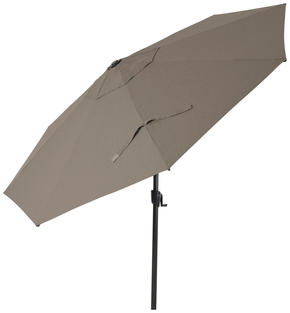 SONNENSCHIRM 300 cm Taupe  - Taupe/Anthrazit, MODERN, Textil/Metall (300/300cm) - Siena Garden