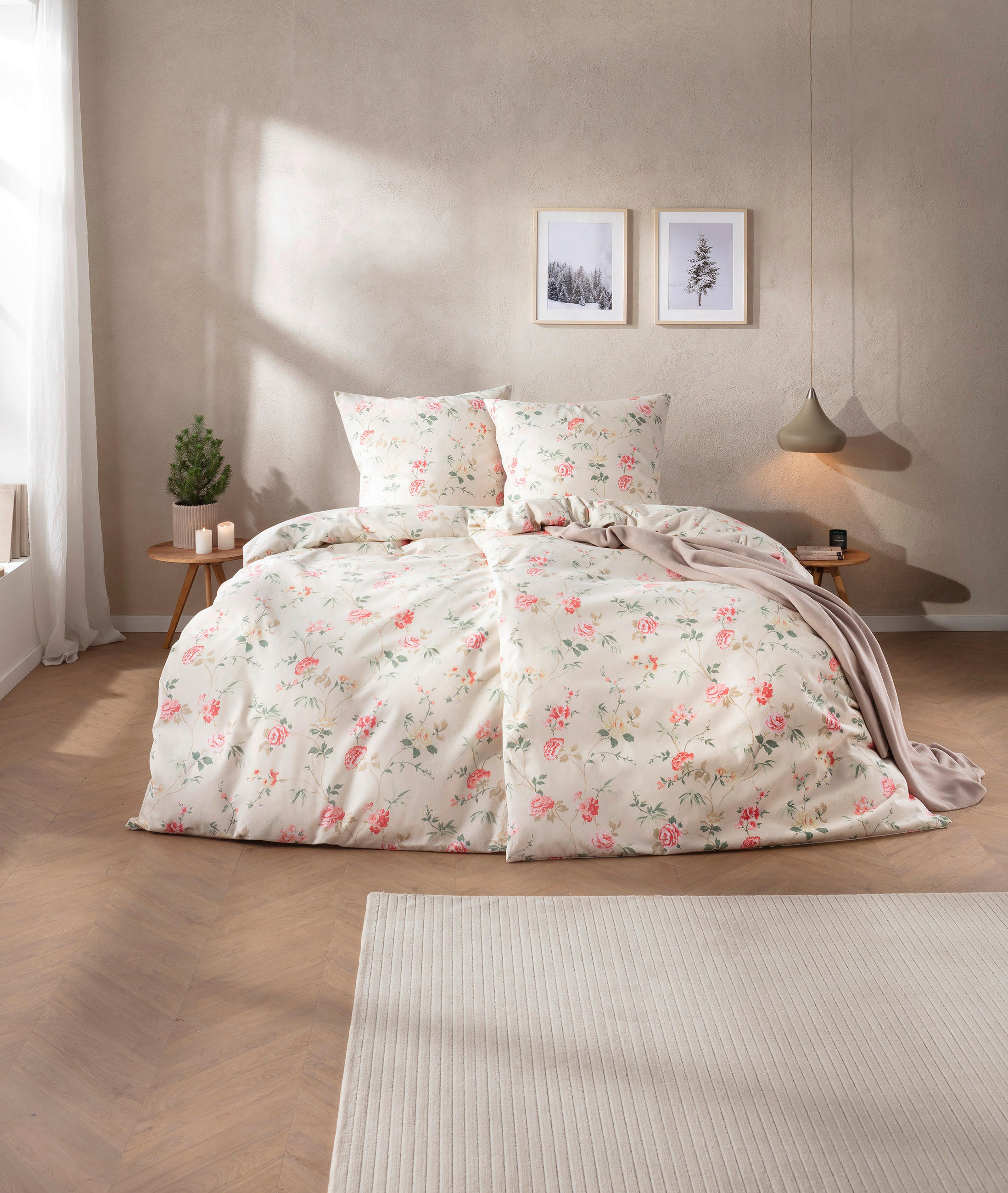 BETTWÄSCHE Atelier Flanell 155/200 cm  - Creme, Design, Textil (155/200cm) - Estella