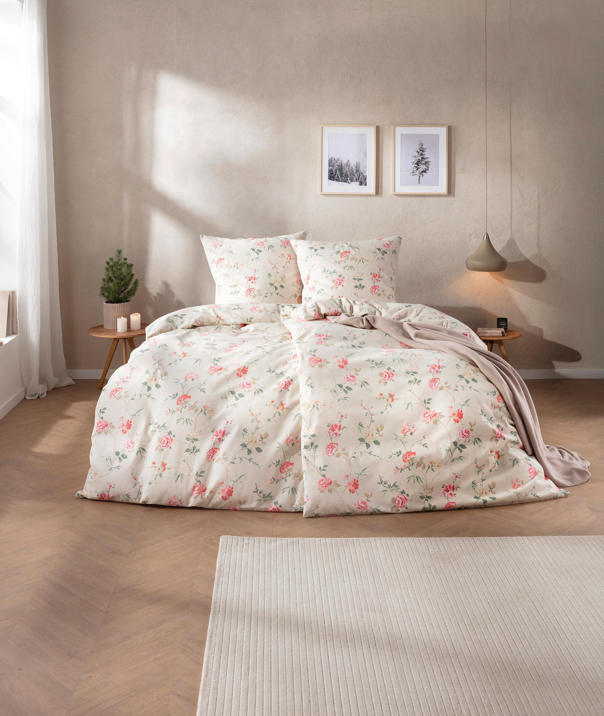 BETTWÄSCHE Atelier Flanell 155/220 cm  - Creme, Design, Textil (155/220cm) - Estella