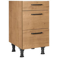 SCHUBKASTENUNTERSCHRANK 45/87/56 cm  in Eichefarben  - Eichefarben/Schwarz, MODERN, Holzwerkstoff/Metall (45/87/56cm) - Nobilia