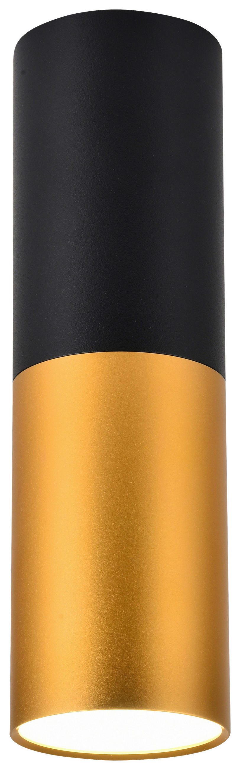 LED-DECKENLEUCHTE Tuba 5.8/5.8/20 cm  - Schwarz, Design, Metall (5.8/5.8/20cm)