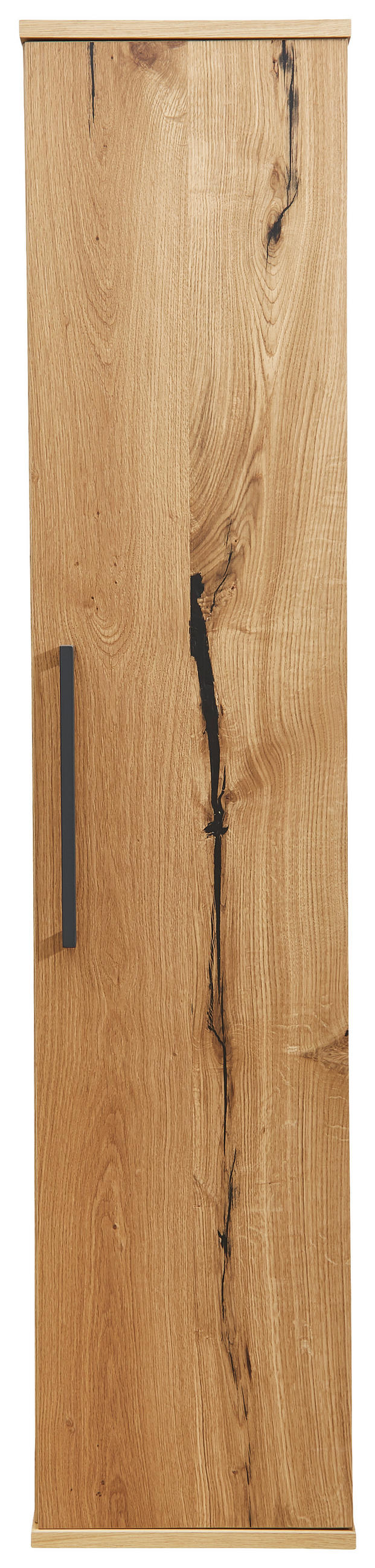 HOCHSCHRANK 35/162,5/37 cm  - Eichefarben/Anthrazit, Design, Glas/Holz (35/162,5/37cm) - Dieter Knoll