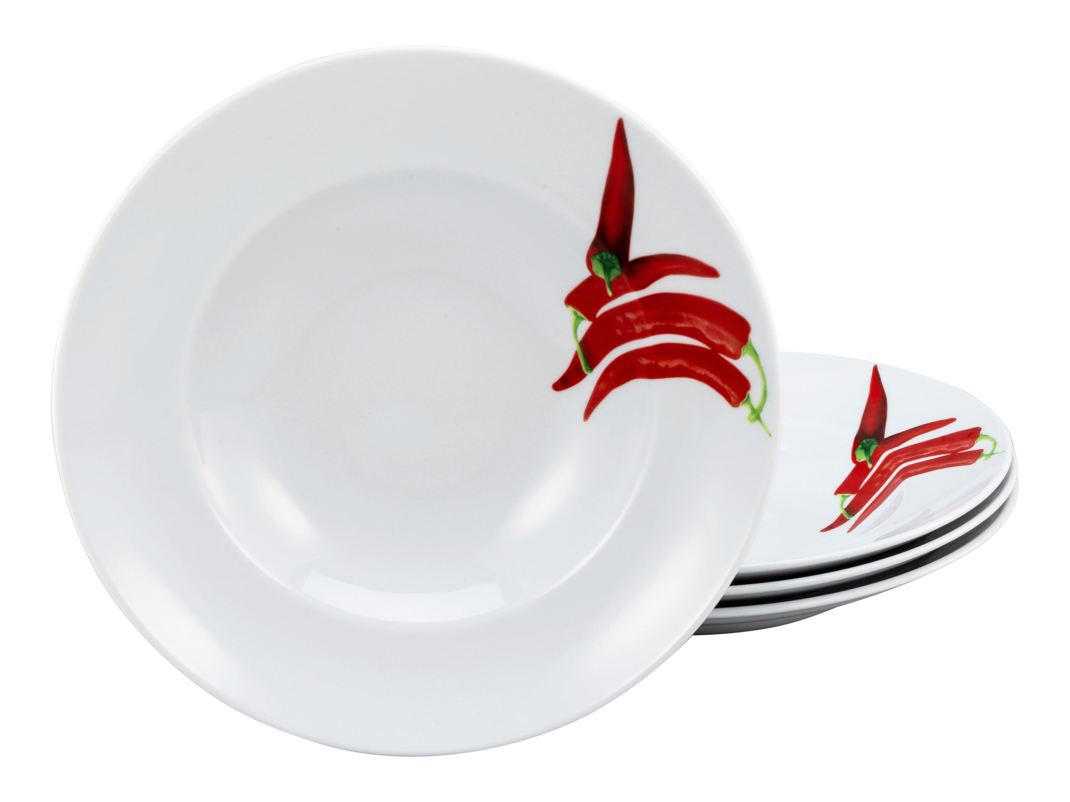 PASTATELLERSET 4-teilig  - Multicolor, KONVENTIONELL, Keramik (29,5cm) - Creatable