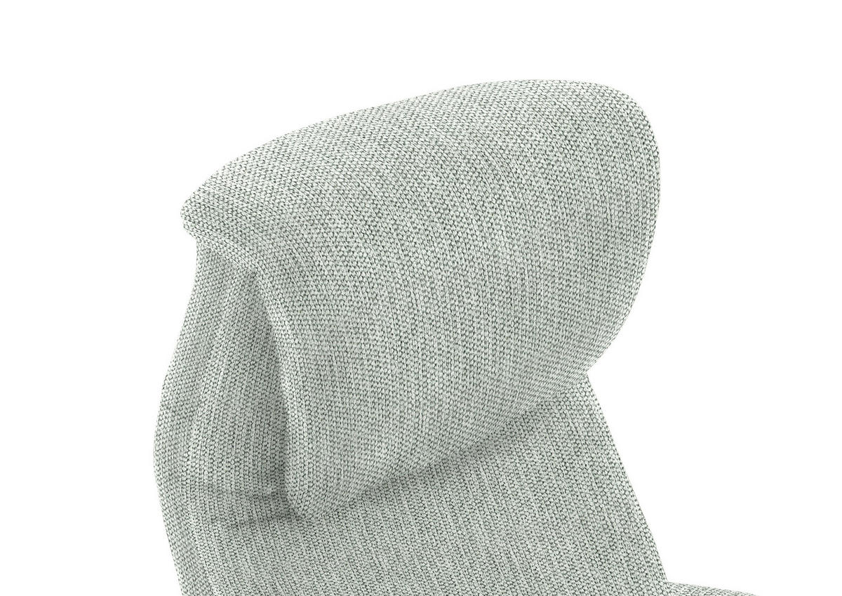 RELAXSESSEL in Textil Hellgrau  - Hellgrau/Schwarz, Design, Textil/Metall (77/115/89cm) - Pure Home Comfort