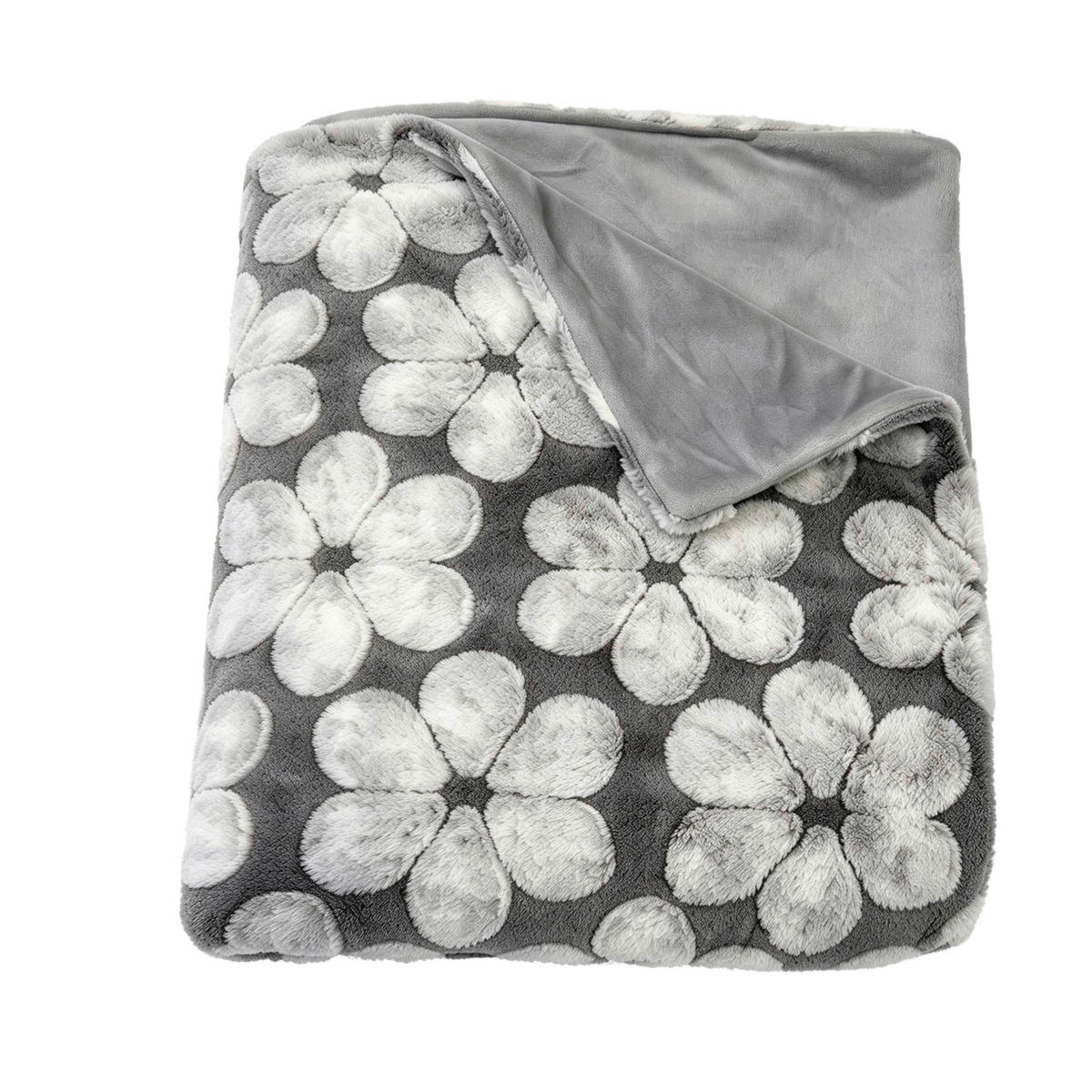 PLÄD 150/200 cm  - Grauweiß, Basics, textil (150/200cm) - Novel
