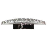 LED VÄGGLAMPA Arande 11/38/5 cm   - kromfärg, Klassisk, metall (11/38/5cm)