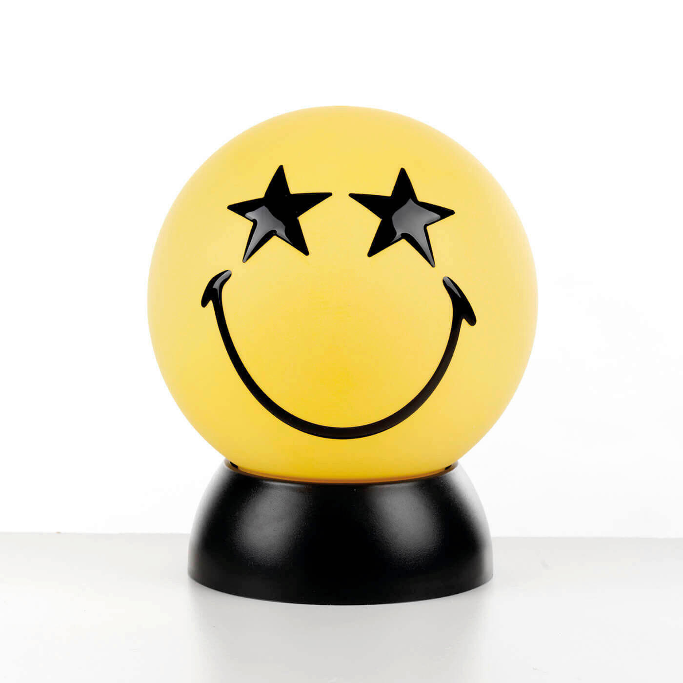 DĚTSKÁ STOLNÍ LAMPIČKA, 15/15/20 cm - černá/světle žlutá, Basics, plast (15/15/20cm)