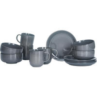 FRÜHSTÜCKSSERVICE  - Grau Hochglanz, Basics (33,5/21,5/22cm) - Ritzenhoff Breker