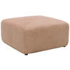 HOCKER Mikrofaser Rosa, Roségold  - Roségold/Schwarz, Design, Kunststoff/Textil (85/42/85cm) - MID.YOU